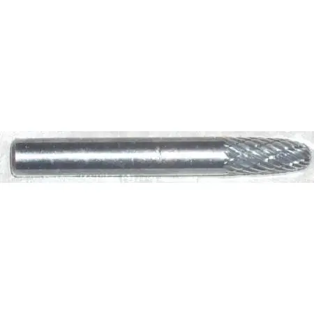 Kt Industries Carbide Burr – Tree Radius Nose, 1/4" X 5/8" X 1/4" 1