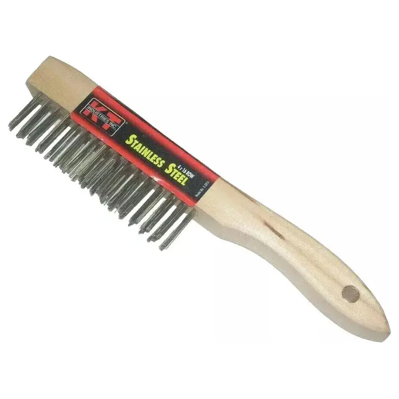 Kt Industries Stainless Steel Wire Brush – Shoe Handle Design 1