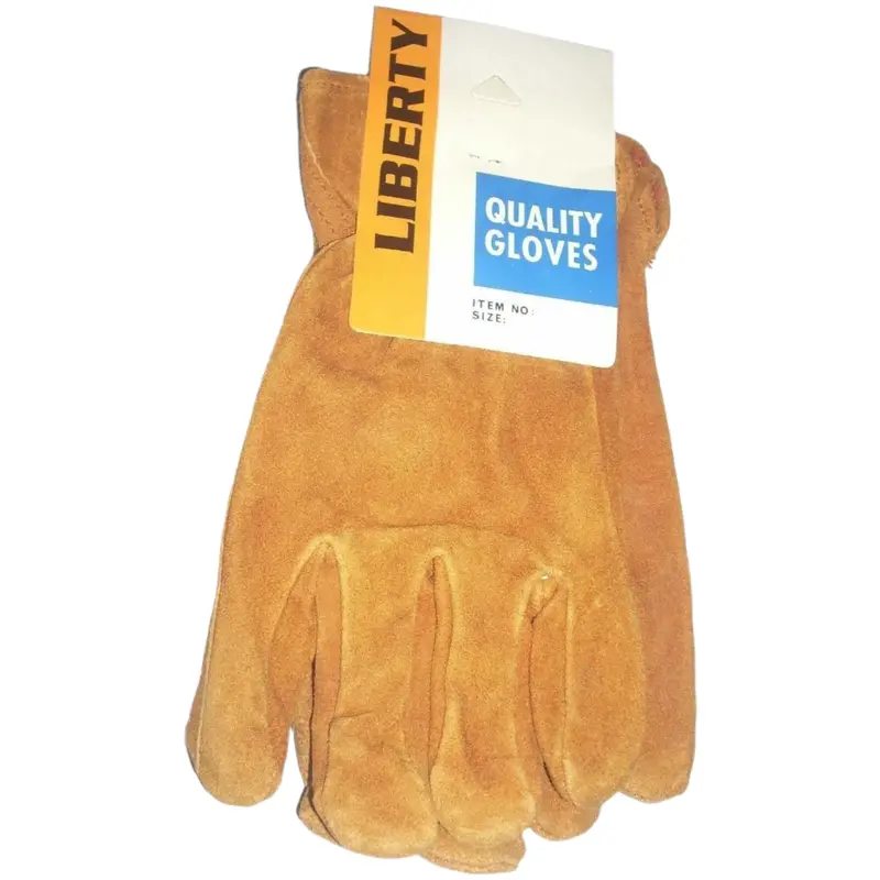 Liberty 8444M Cowhide Leather Work Gloves With Red Fleece Lining – Medium 1