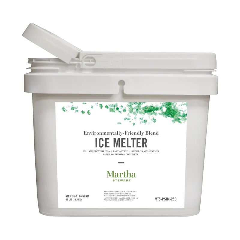 Martha Stewart 25Lb Eco-Friendly Ice Melter – Pet-Safe, Resealable Bucket With Scoop 1