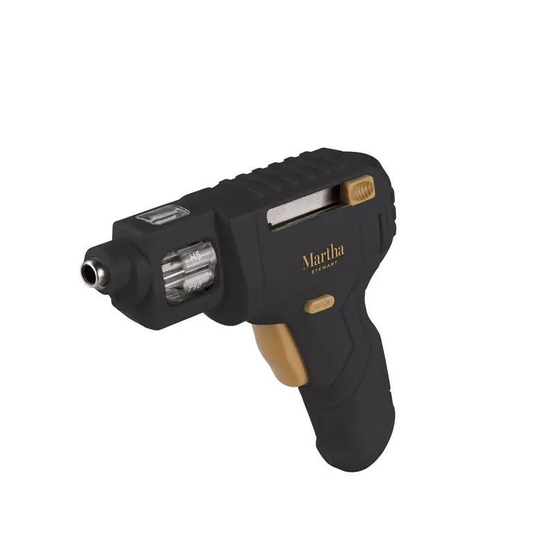 Martha Stewart 4V Cordless Drill Driver With Quick-Bit Swap System – Black 1