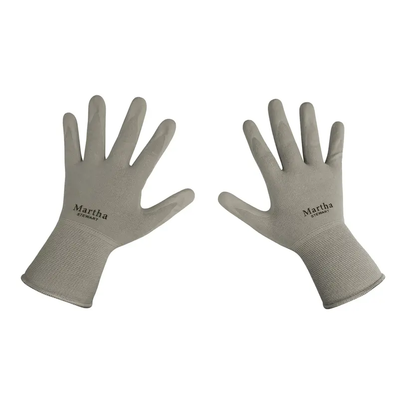 Martha Stewart Garden Gloves Three-Pack | Medium Size | Slate Gray Color 1