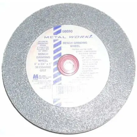 Metalwork Usa 6" X 3/4" X 5/8"-1 Bench Grinding Wheel – 36 Grit 1