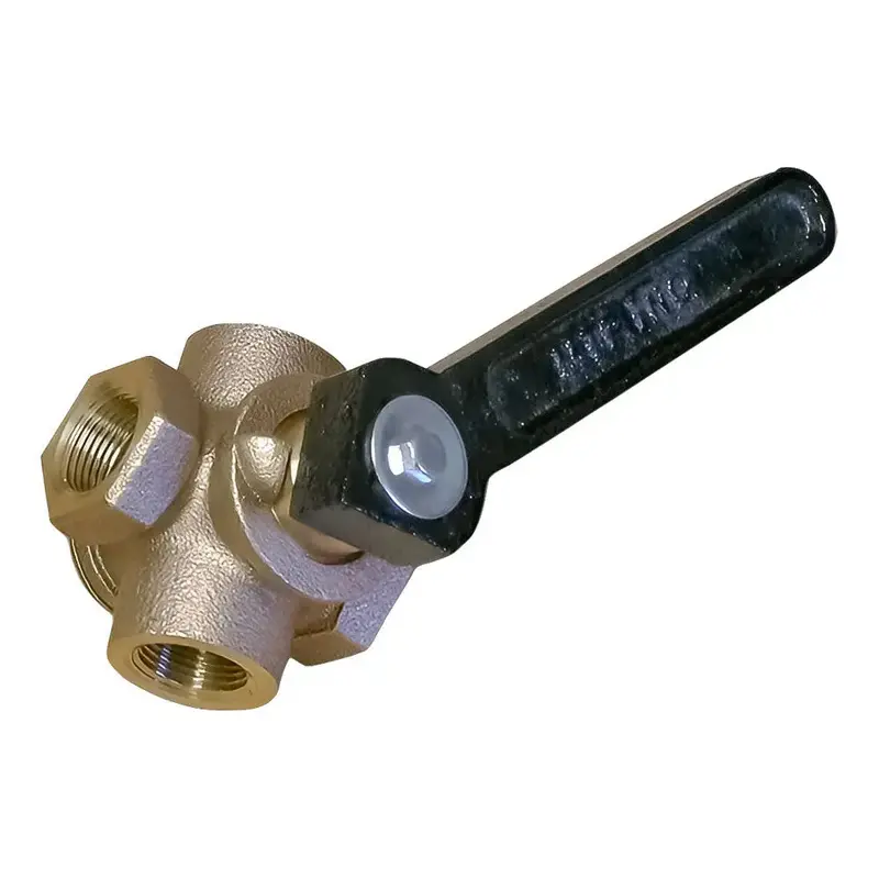 Mtp 3/4" Brass 4-Way Directional Control Valve With Handle – Compatible With Wonder Pump 30A-28 1