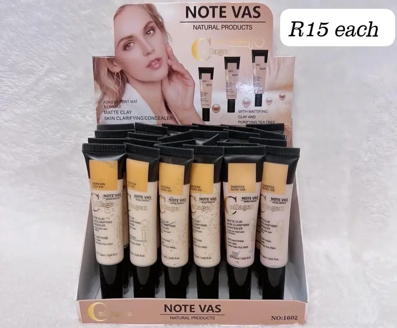 Note Vas Matt Clay Skin Clarifying Concealer – 12-Unit Professional Stock Pack 1