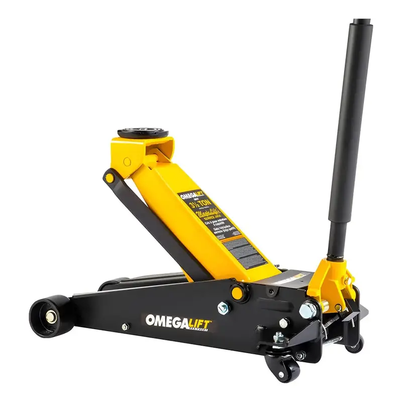 Omega 29038 Low-Profile Hydraulic Floor Jack – 3.5-Ton Capacity, Compact Magic Lift Series 1