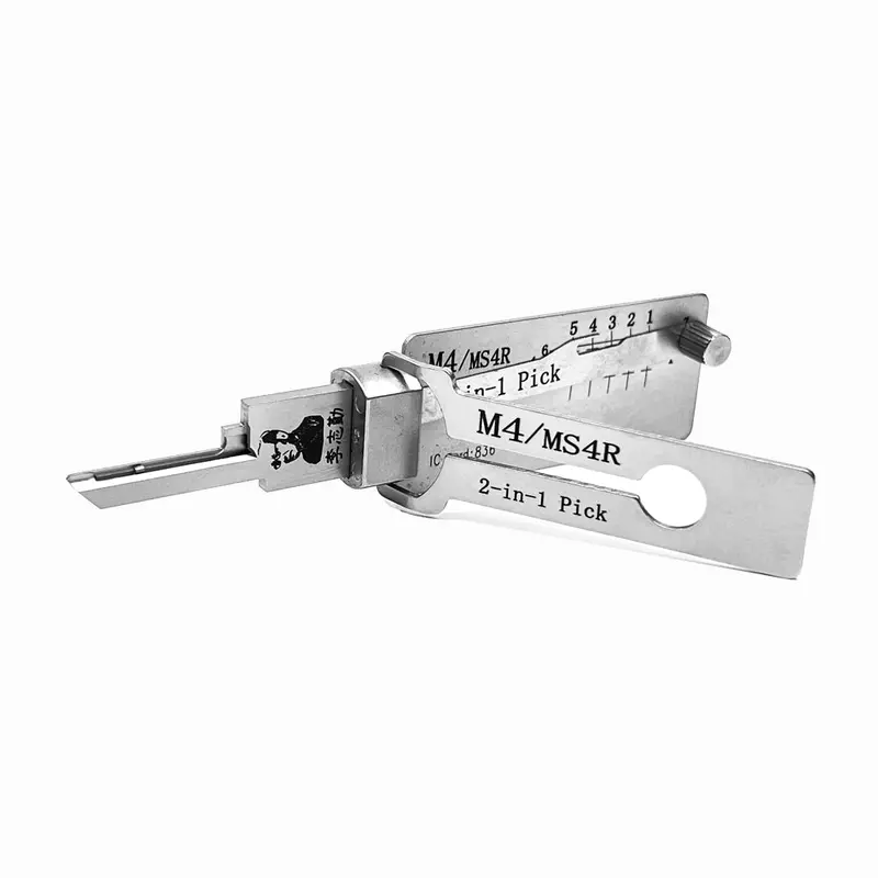 Original Lishi M4/Ms4R & 81Km Dual-Function Pick & Decoder For Master Locks – Anti-Glare Finish 1