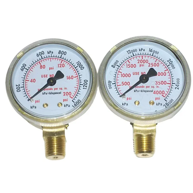 Oxygen Regulator Gauge Set – 2-Inch Face, Dual-Gauge Configuration 1