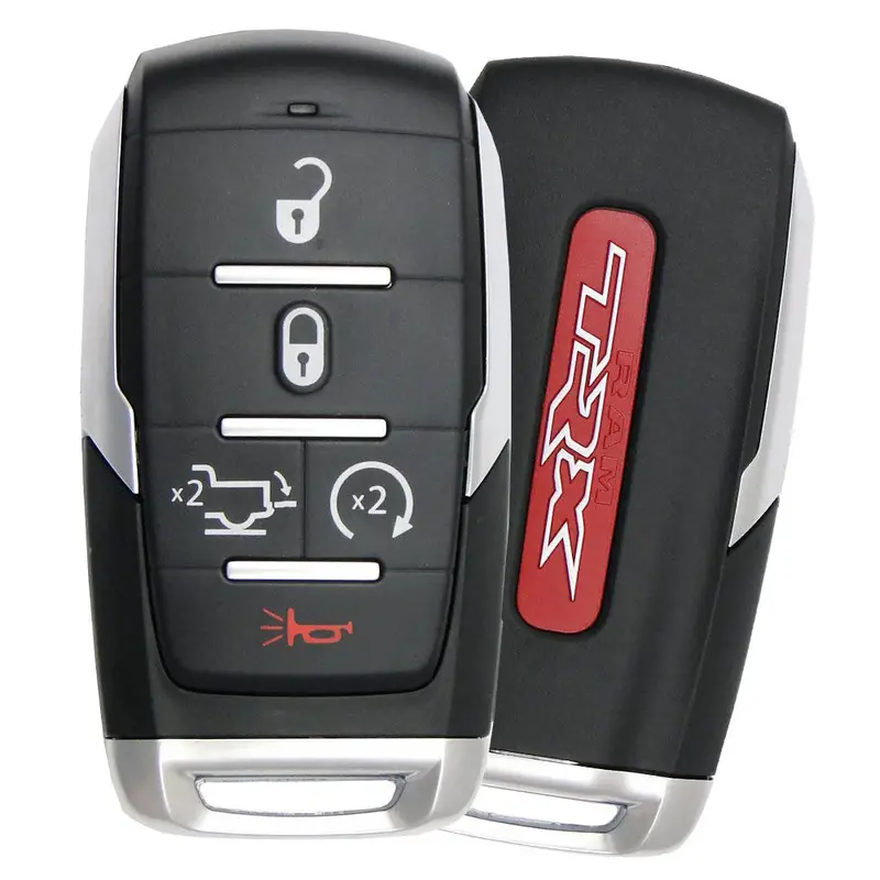 Ram 1500 Trx 2021–2024 Smart Key – 5-Button Remote With Silver Housing (Fcc Id: Oht-4882056) – Oem Part #68462107Aa 1