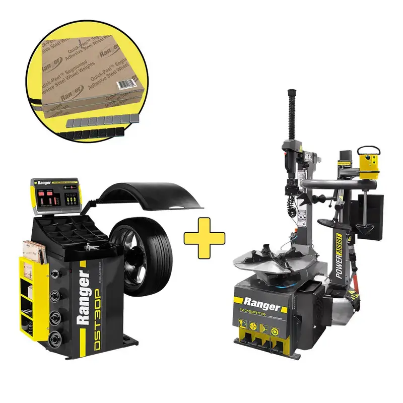 Ranger R76Atr Tire Changer With Dst30Px Wheel Balancer & Free Weights (Model 5140124, New Hood Included) 1