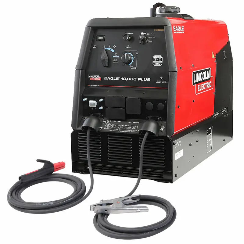 Reconditioned Lincoln Eagle 10,000 Plus Engine-Driven Welding System With Protective Cover And Helmet 1