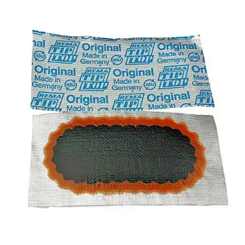 Rema F2 Oval Bicycle Tube Repair Patches – 100-Piece Flat-Tire Fix Kit 1