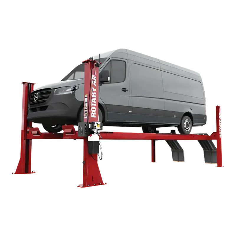 Rotary Aro16El 16,000-Lb Extended Open-Front 4-Post Alignment Lift (Up To 204 Inches) 1