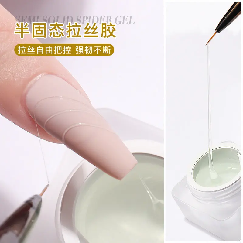 Semi-Solid Clear Spider Gel – 3D Textured Sculpting Medium 1
