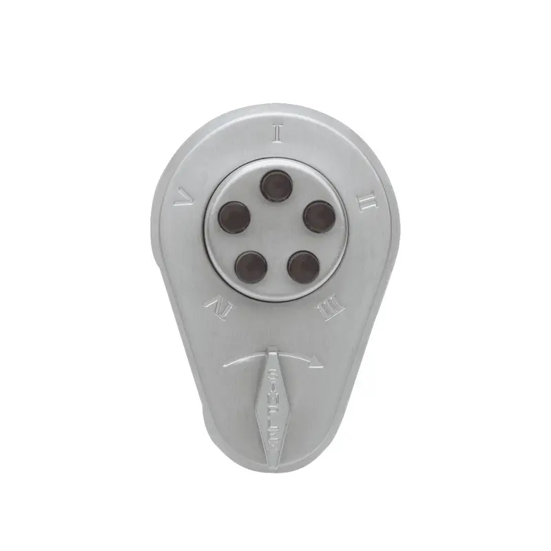 Simplex 9060000-26D-41 Ka Sl614 Mechanical Auxiliary Lock — Thumbturn + Key Override, Satin Chrome 1
