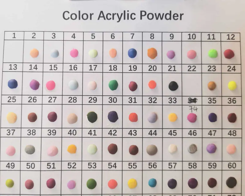 Single-Color Acrylic Powder – 10Ml Bottle 1