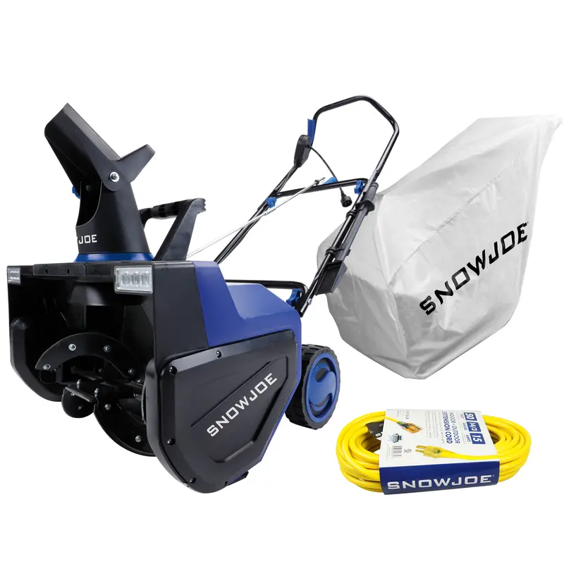 Sj627E Electric Snow Thrower Bundle — 22-Inch, 15-Amp W/ Led Lights, Cover & Cord 1