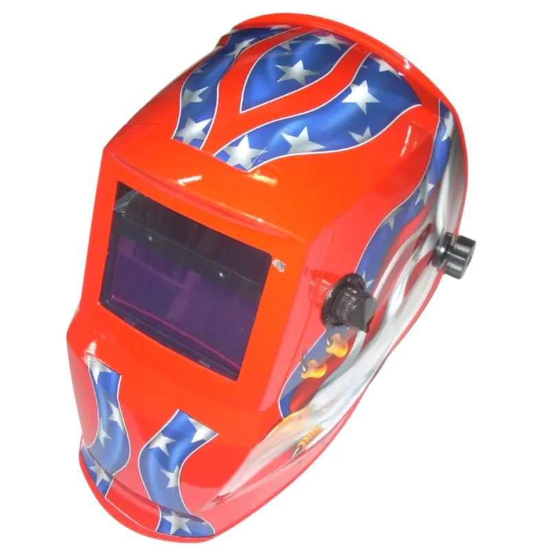 Stars & Stripes Auto-Darkening Welding Helmet – Shade Range 9 To 13, Solar-Powered, Comes With 2 Extra Lenses 1