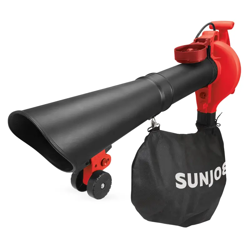 Sun Joe Sbj606E-Ga 4-In-1 Electric Blower/Vacuum/Mulcher/Gutter Cleaner – 250 Mph, 14-Amp, Red 1