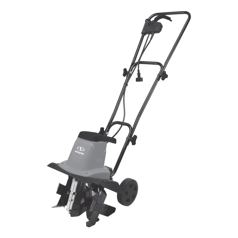 Sun Joe Tj602E-Gry Electric Garden Tiller – 12-Inch, 8-Amp, Gray Finish 1