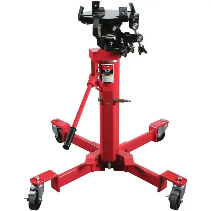 Sunex 1000-Lb Telescopic Air/Hydraulic Transmission Jack – Half-Ton Precision 1