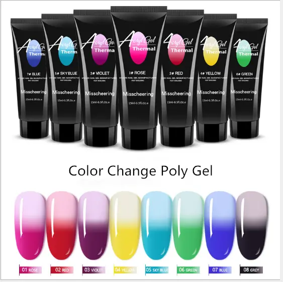 Thermochromic Colour-Shift Poly Gel – 15Ml Temperature-Sensitive Formula 1