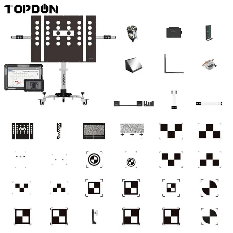 Topdon Phoenix Mobile Adas Calibration Kit – Foldable Basic Package With Phoenix Elite Diagnostic Scanner 1