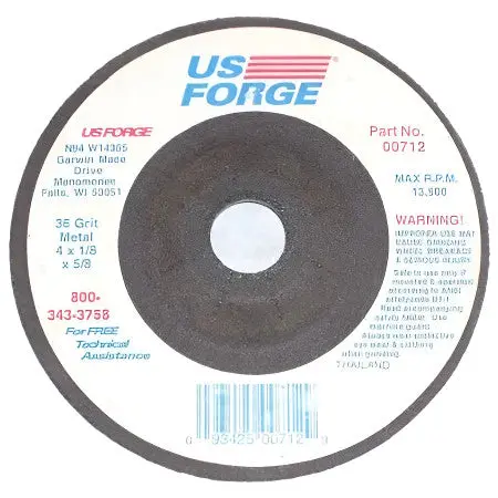 Us Forge Grinding Wheels – 4" X 1/8" X 5/8", Pack Of 10 1