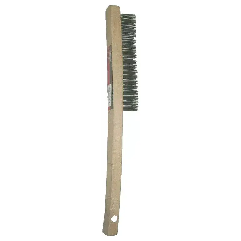 Victor Firepower Carbon Steel Wire Brush – Wood Handle 1