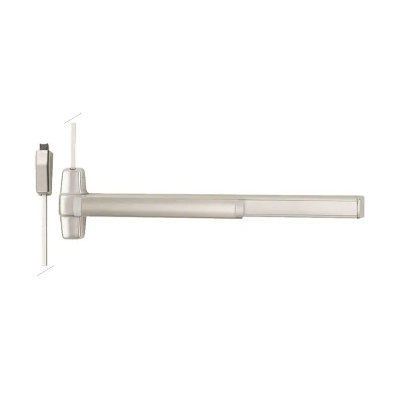 Von Duprin Qel9827 Smooth Surface Vertical Rod Exit Device – Wide Stile Pushpad, Exit-Only Configuration, Grade 1