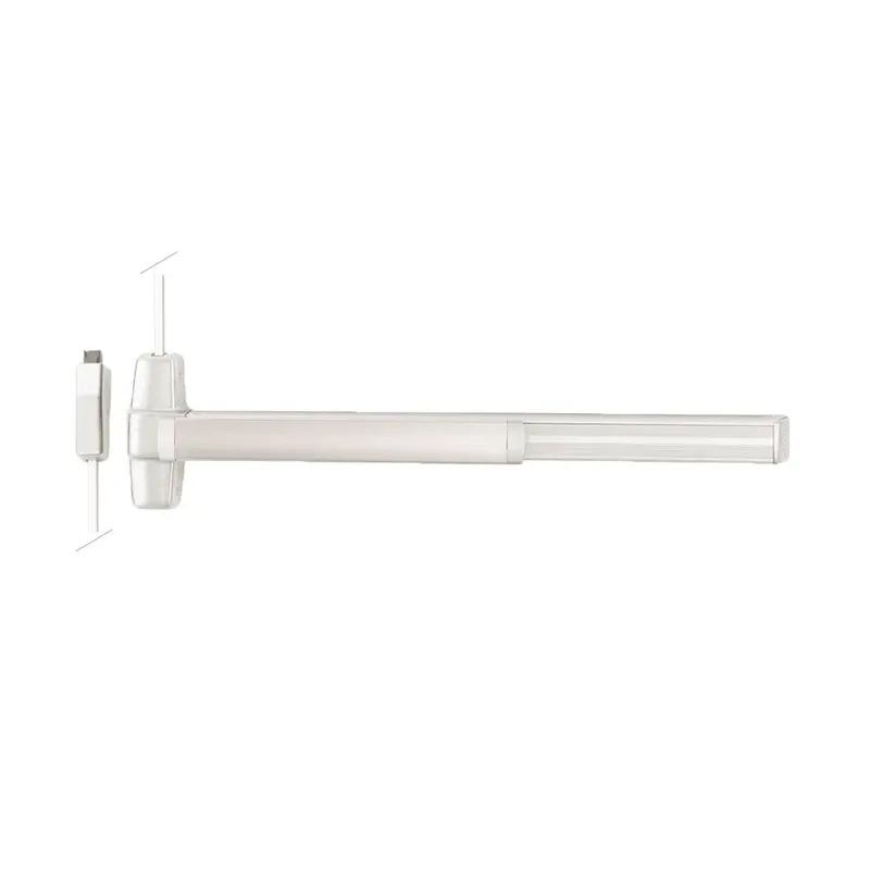Von Duprin Qel9927 Grooved Surface Vertical Rod Exit Device – Wide Stile Pushpad, Classroom Function, Grade 1 Security
