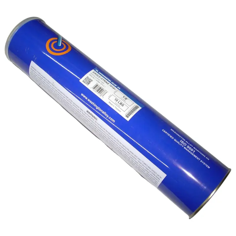 Washington Alloy 7018+ Eagle Strike Low-Hydrogen Electrodes – 1/8" Diameter, 10 Lb 1