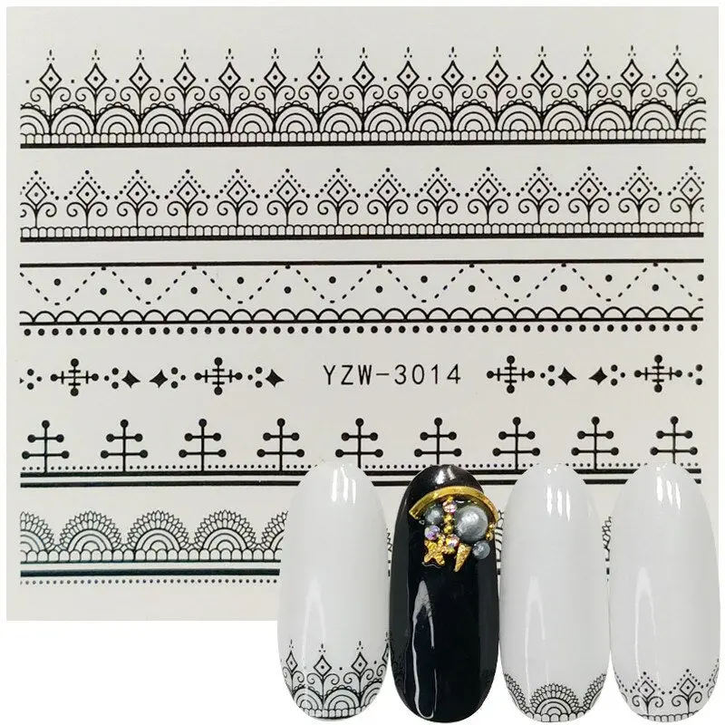 Watercolor Effect Nail Decal Yzw3014 1