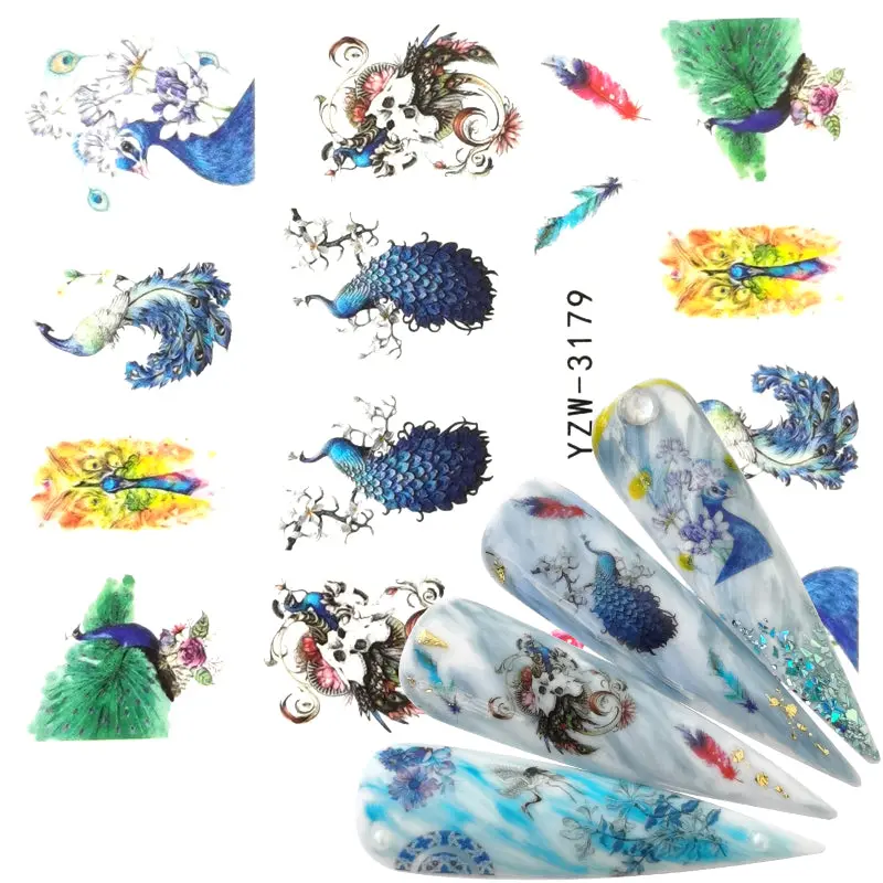 Watercolor Effect Nail Decal Yzw3179 1