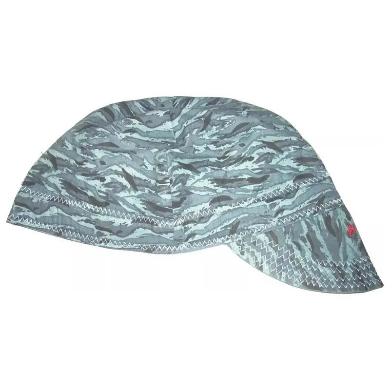 Weldas Fitted Welding Cap – Gray Camouflage, Flame-Resistant Fabric 1
