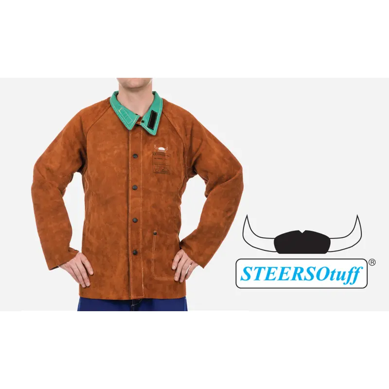 Weldas Steersotuff Full-Coverage Leather Welding Jacket 1