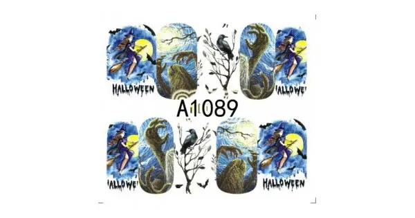 Werewolf Halloween Nail Art Sticker A1089 1
