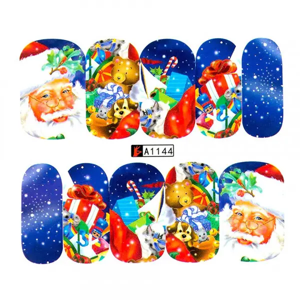 Winter Holiday Nail Art Decal A1144 1