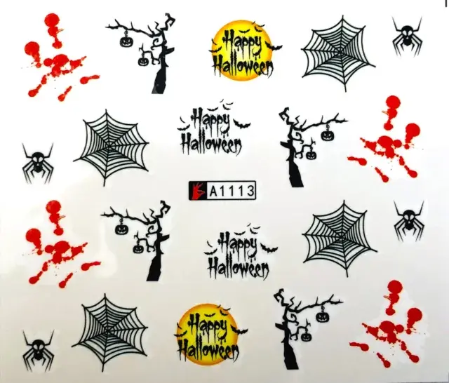 Witchy Halloween Nail Art Sticker A1113 1