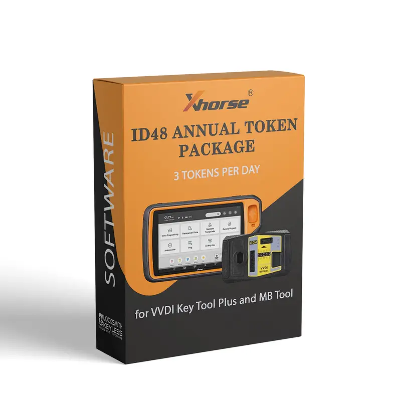 Xhorse 96-Bit Id48 Key Cloning Package – 1-Year Subscription (3 Daily Tokens) For Vvdi Key Tool Plus & Mb Tool 1