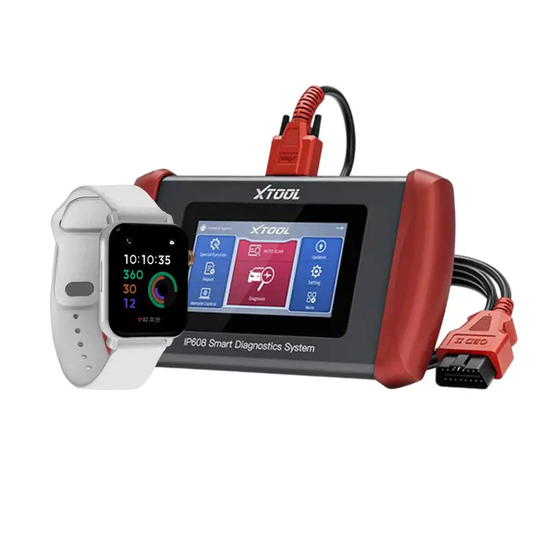 Xtool Inplus Ip608 Obd2 Vehicle System Scanner – Bundled With Complimentary Autel Otofix Programmable Key Watch 1