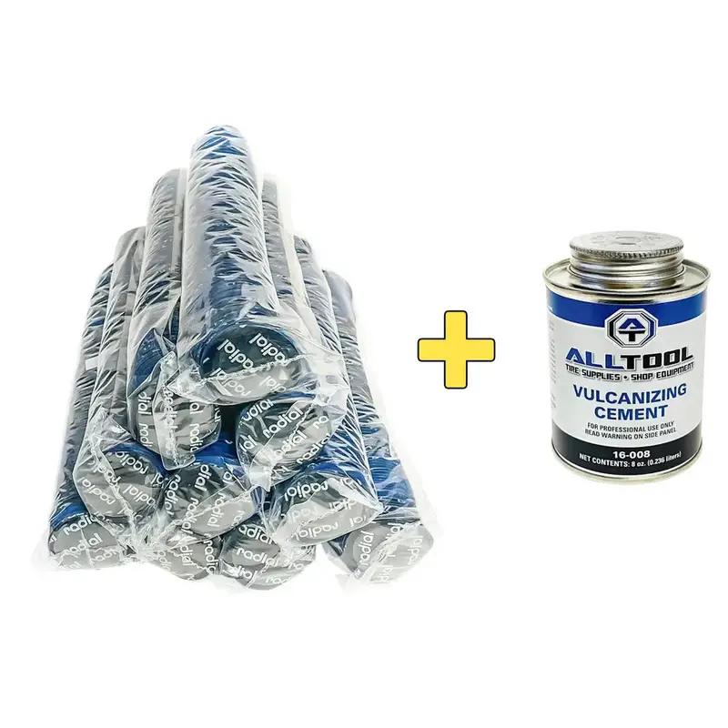 Xtra-Seal Universal Tire Patch Kit With Adhesive Cement – 1,000 Patches Per Bag 1
