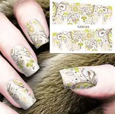 Yzw143 Nail Art Decal Set 1
