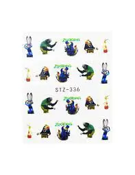 Zootopia Themed Nail Art Sticker 1