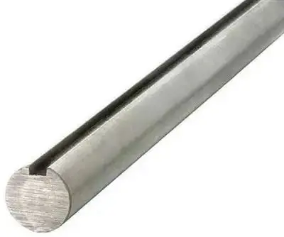 1/2" Keyed Steel Shaft – Turned, Ground & Polished 1