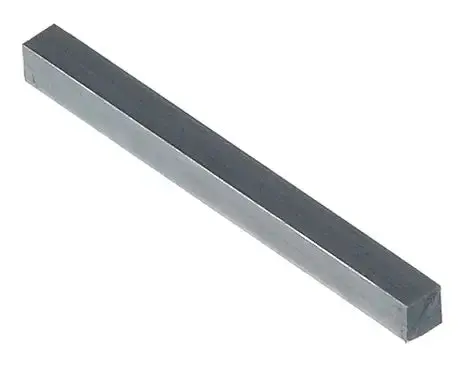 1/4" × 1/4" Keystock – 12" Length, Cold-Rolled Steel 1