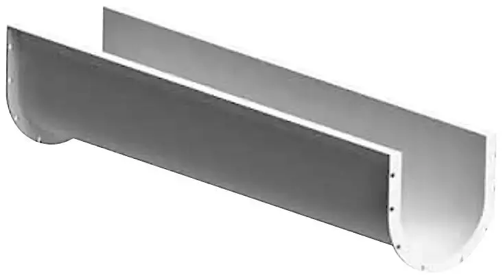 10-Inch Angle-Style Screw Conveyor Trough – 10-Foot Length (Model 305-2420) 1