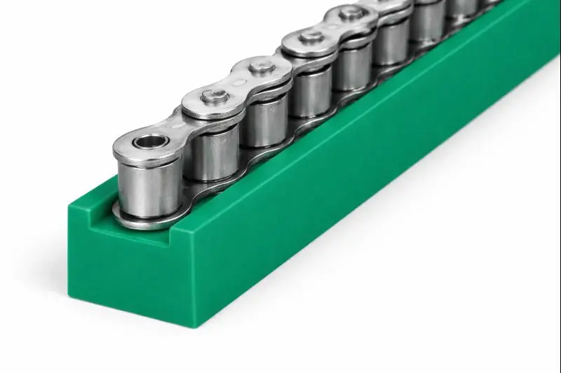 Type-U #40 Roller Chain Guide – Low-Friction Wear Strip 1